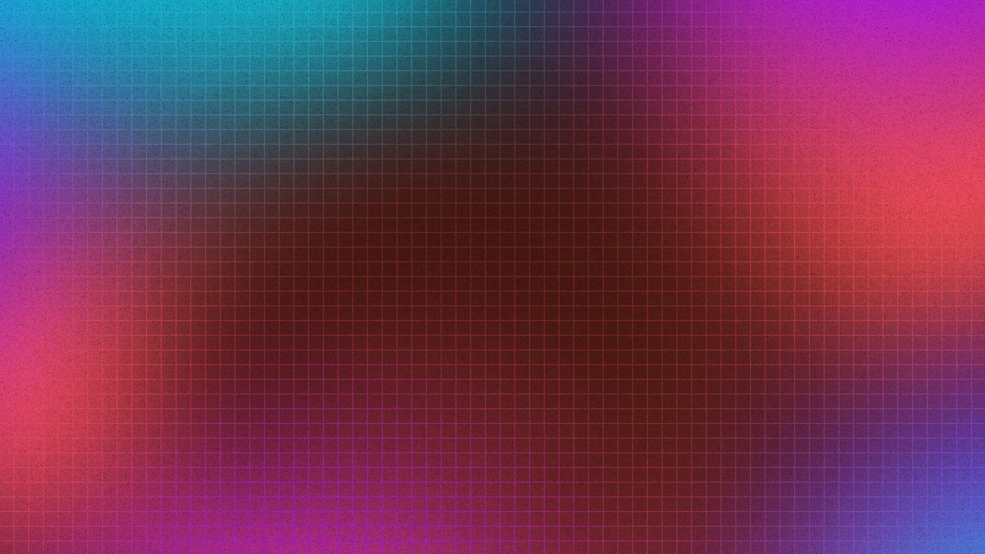 Grid background with abstract blue and pink hues